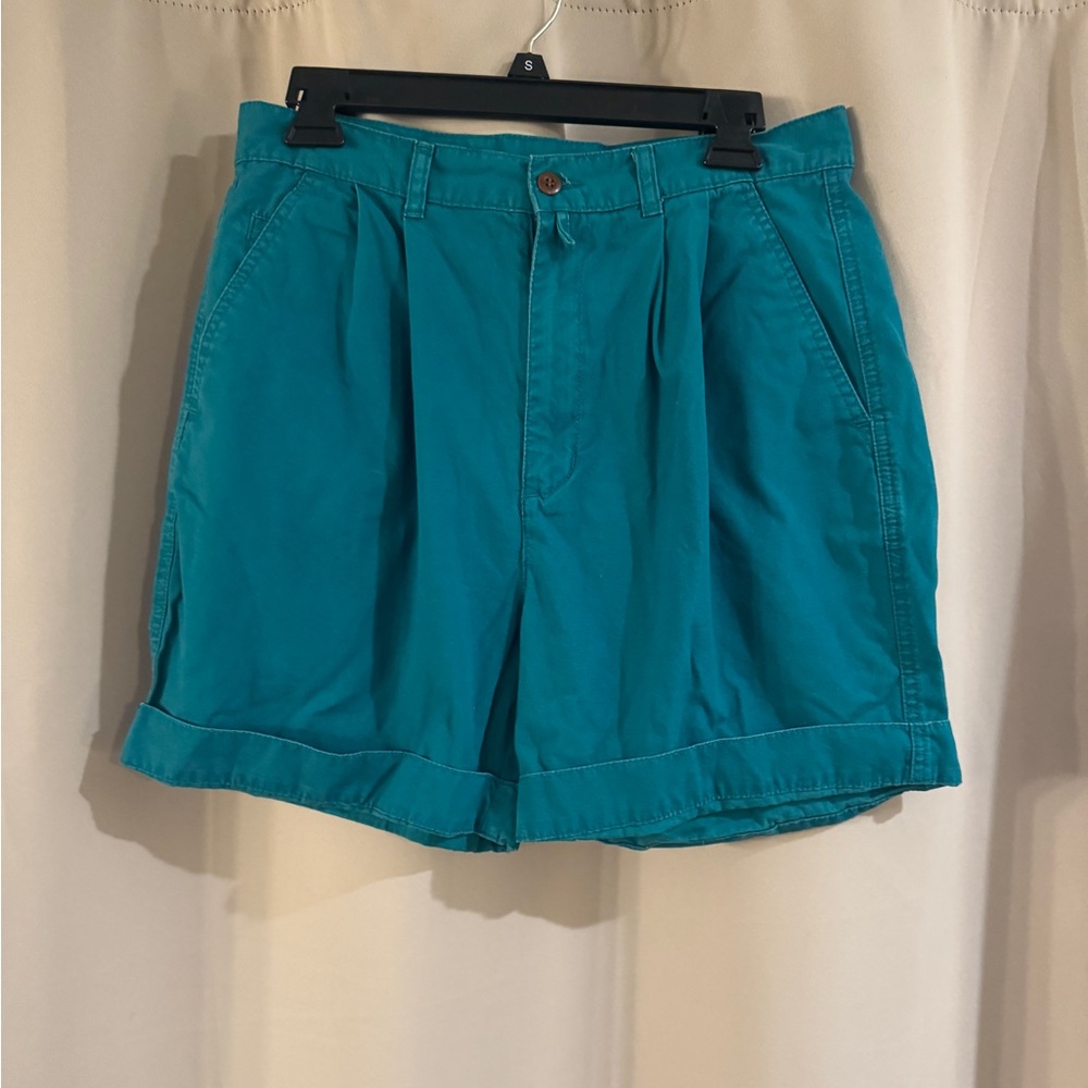 Vintage Dockers Turquoise Men's‎ Flat Front Shorts